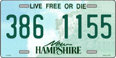 NH license plate 3861155