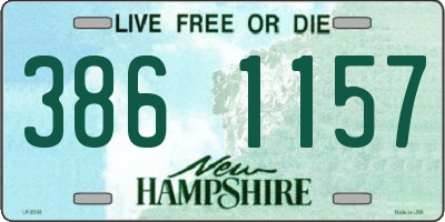 NH license plate 3861157