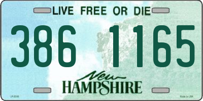 NH license plate 3861165