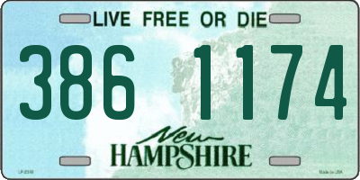 NH license plate 3861174