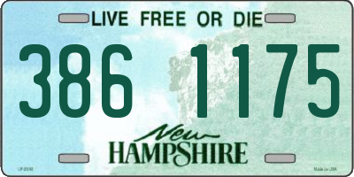 NH license plate 3861175