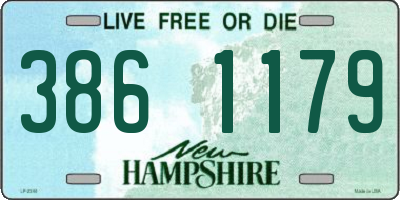 NH license plate 3861179