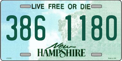 NH license plate 3861180