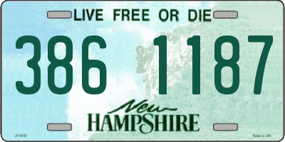 NH license plate 3861187
