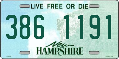 NH license plate 3861191