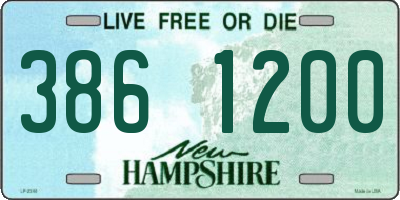 NH license plate 3861200