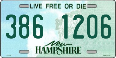 NH license plate 3861206