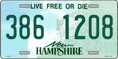 NH license plate 3861208