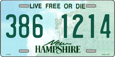 NH license plate 3861214