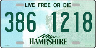 NH license plate 3861218