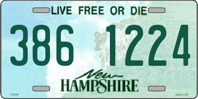 NH license plate 3861224