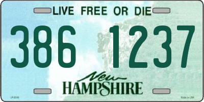 NH license plate 3861237