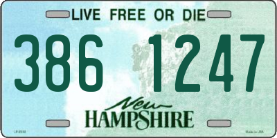 NH license plate 3861247