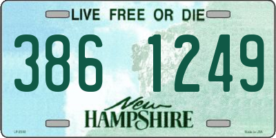 NH license plate 3861249