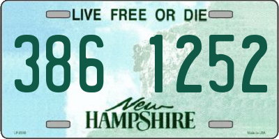 NH license plate 3861252