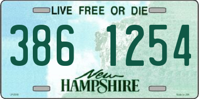 NH license plate 3861254