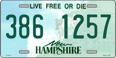 NH license plate 3861257