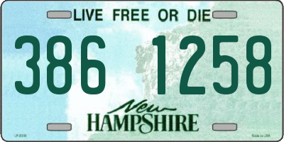 NH license plate 3861258