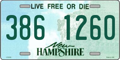 NH license plate 3861260