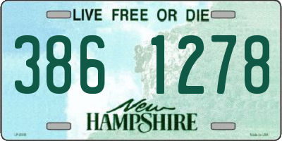 NH license plate 3861278