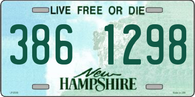 NH license plate 3861298