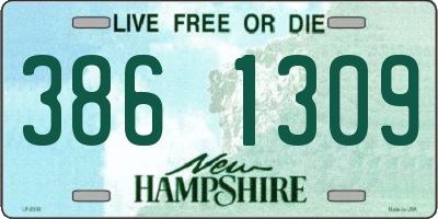 NH license plate 3861309