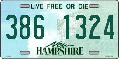 NH license plate 3861324
