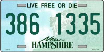 NH license plate 3861335