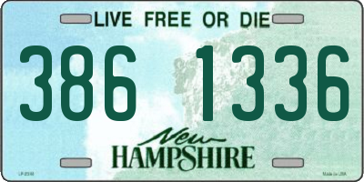 NH license plate 3861336