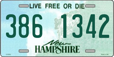NH license plate 3861342