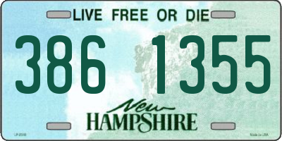 NH license plate 3861355