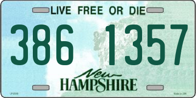 NH license plate 3861357