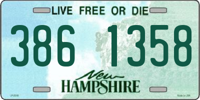 NH license plate 3861358
