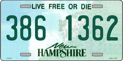 NH license plate 3861362