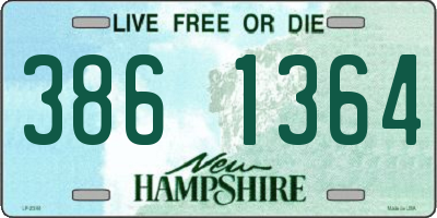 NH license plate 3861364