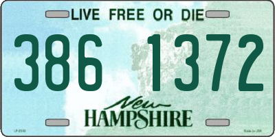 NH license plate 3861372