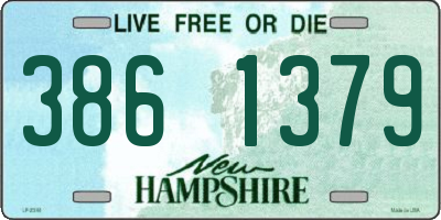 NH license plate 3861379