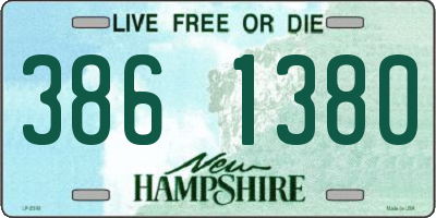NH license plate 3861380