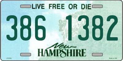 NH license plate 3861382