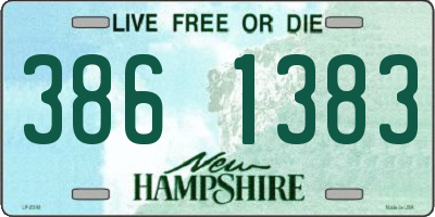 NH license plate 3861383