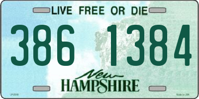 NH license plate 3861384