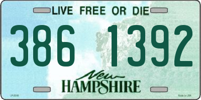 NH license plate 3861392