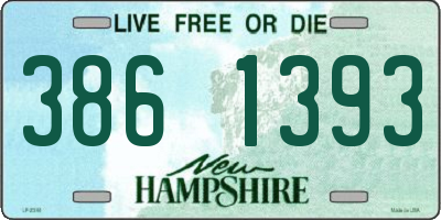 NH license plate 3861393