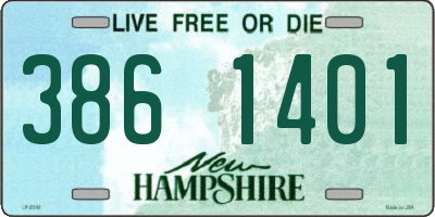 NH license plate 3861401