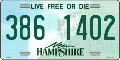 NH license plate 3861402