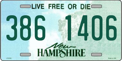 NH license plate 3861406