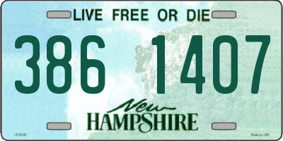 NH license plate 3861407