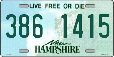 NH license plate 3861415