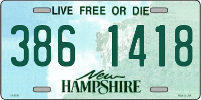 NH license plate 3861418
