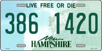 NH license plate 3861420